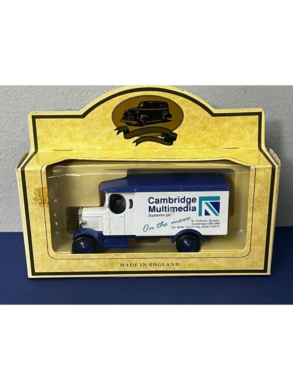 Vintage LLEDO Diecast 1931 Morris Van cambridge multimedia promo